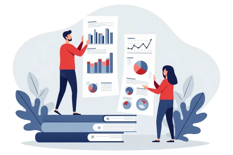 Ilustración de una persona recibiendo asesoría sobre seguridad social